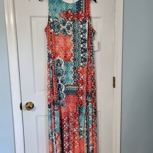 Sabrina Blue maxi dress 2x